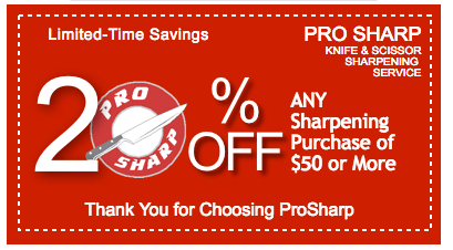 20% off any sharpening purchase of $50 or more coupon